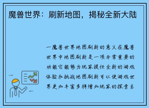 魔兽世界：刷新地图，揭秘全新大陆